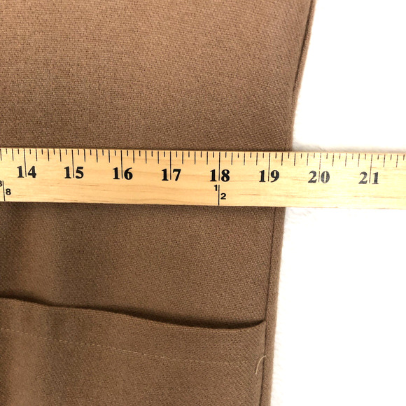 VTG BARONESA Wool Blend Blazer Women’s Sz 6 (40") Camel Tan Lined Pockets USA - Picture 7 of 16